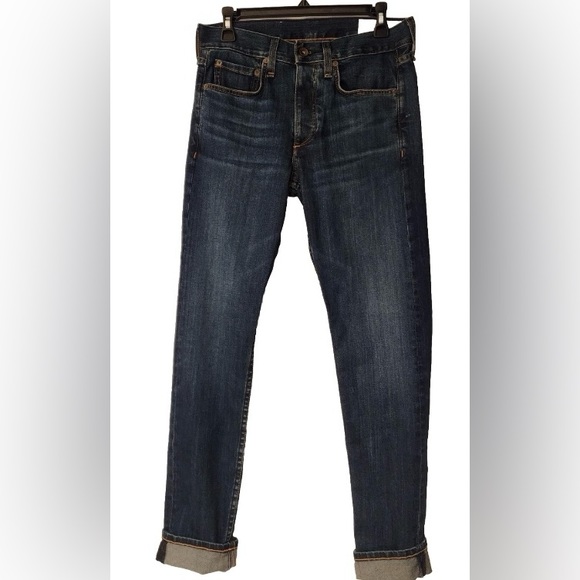 Rag & Bone Men's Fit 2 Slim Blue Jeans in Throop size 28x30 - Picture 4 of 15